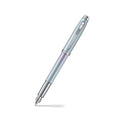 Sheaffer 100 9376 Expressions Blue and Pink Pearlised Gradient Fountain Pen with Chrome-plated Trims writing shot