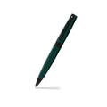 Sheaffer 300 Matte Green Ballpoint Pen With Black Trims angled writing shot