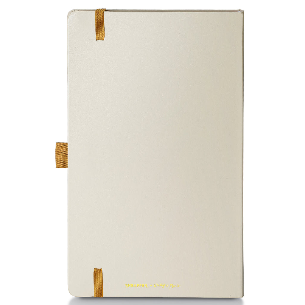 Sheaffer Emily in Paris Medium Journal 90 GSM Ink Friendly Paper with Embossed Eiffel Tower - Beige back view