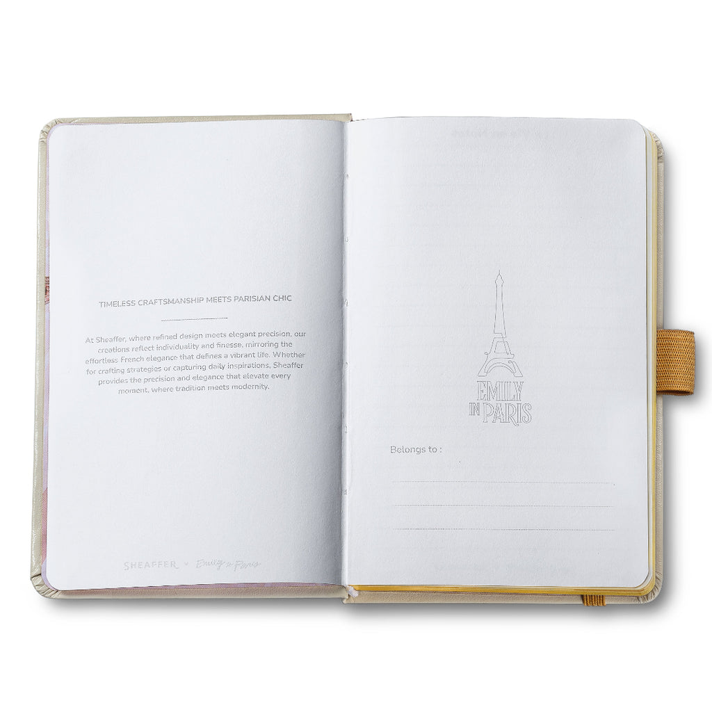 Sheaffer Emily in Paris Small Journal 90 GSM Ink Friendly Paper with Embossed Eiffel Tower - Beige belongs to
