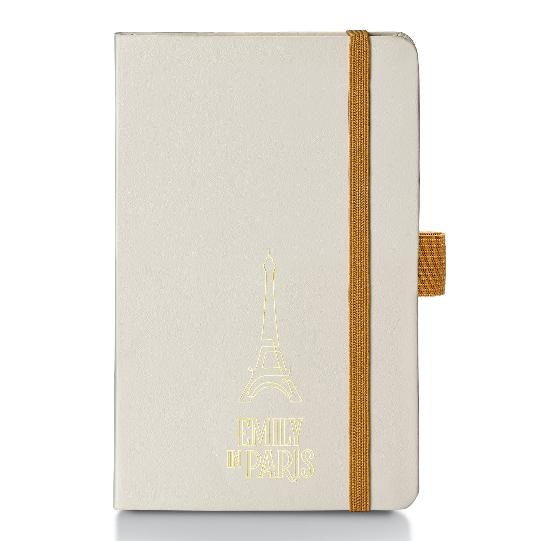 Sheaffer Emily in Paris Small Journal 90 GSM Ink Friendly Paper with Embossed Eiffel Tower - Beige front view