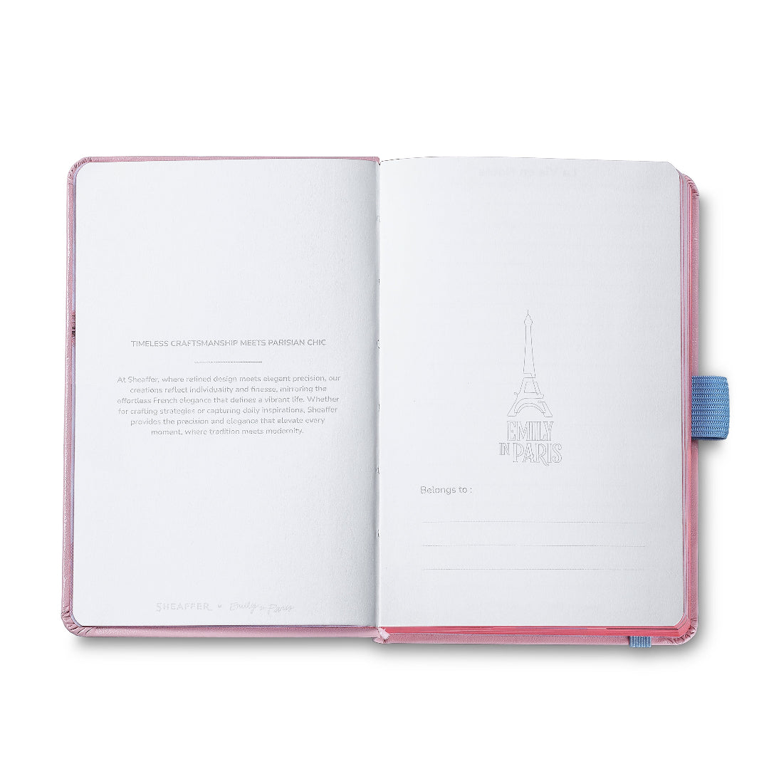 Sheaffer Emily in Paris Small Journal 90 GSM Ink Friendly Paper with Embossed Eiffel Tower - Pink belongs to
