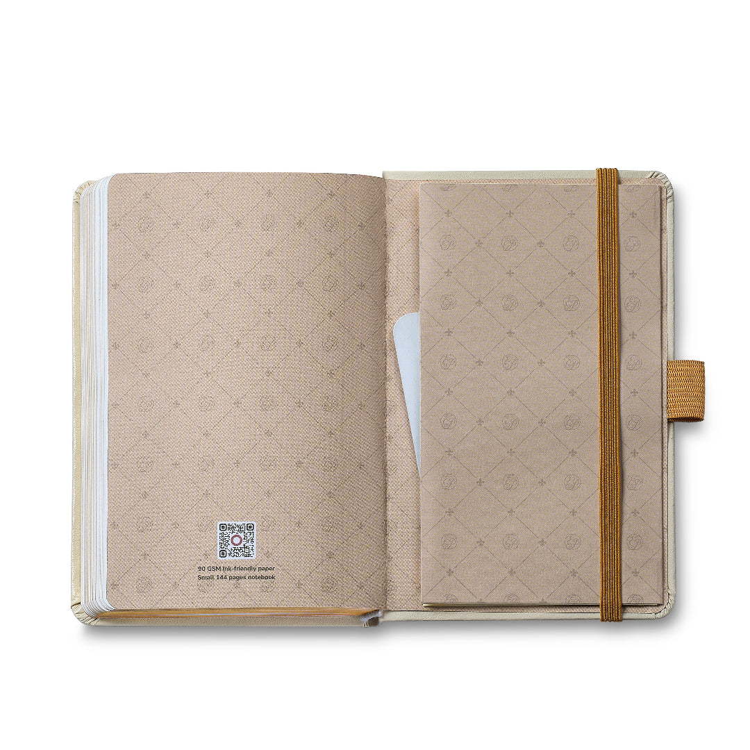 Sheaffer Gift Set ft. 100 Emily in Paris 9377 Champagne Gold Ballpoint Pen with Champagne Gold Trims and Hardbound Small Notebook pockets
