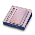 Sheaffer Gift Set ft Emily in Paris Prelude Mini 9810 Pastel Pink Ballpoint Pen with Swarovski Crystal and Hardbound Small Notebook inside packaging