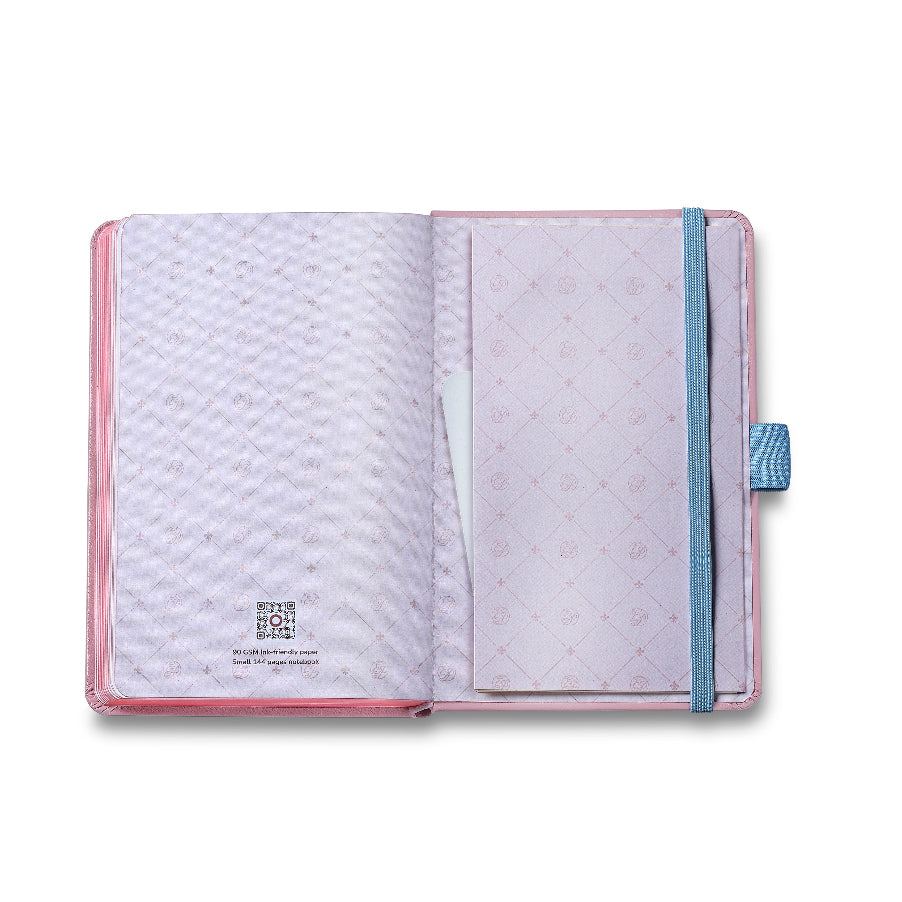 Sheaffer Gift Set ft. Emily in Paris Sentinel 321 Pink Matte Finish Ballpoint Pen with Chrome Trims and Small Hardbound Notebook pocket