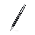 Sheaffer Legacy 9064 Glossy Black Ballpoint Pen With Chrome Trims angled writing shot