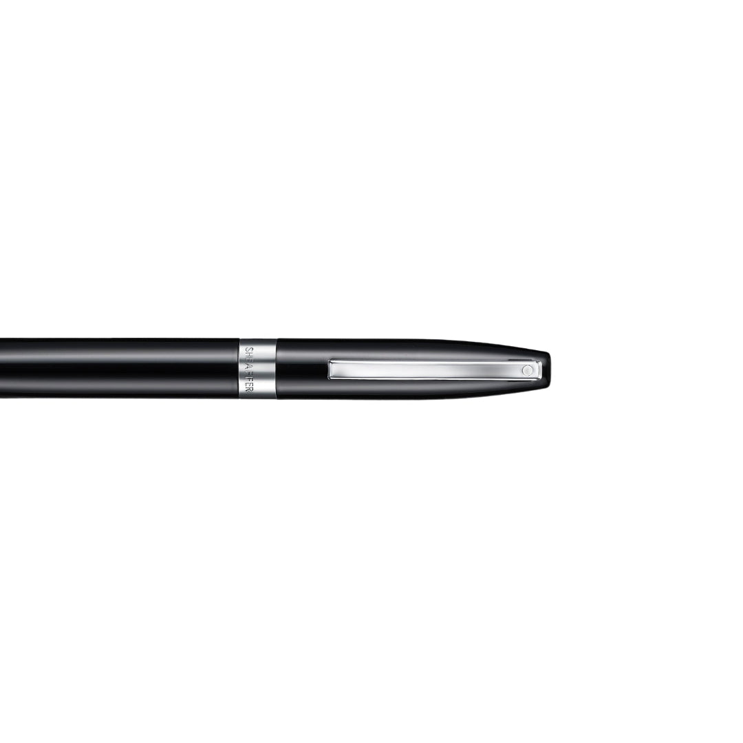 Sheaffer Legacy 9064 Glossy Black Ballpoint Pen With Chrome Trims clip details