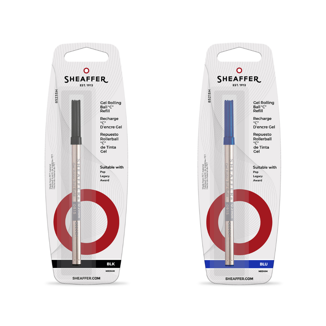 Sheaffer Rollerball Pen Refill Blister Card Medium Nib for Award