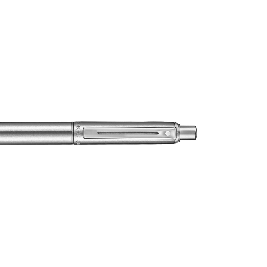 Sheaffer Sentinel Metal 330 Brushed Chrome Ballpoint Pen with Chrome Trims clip details