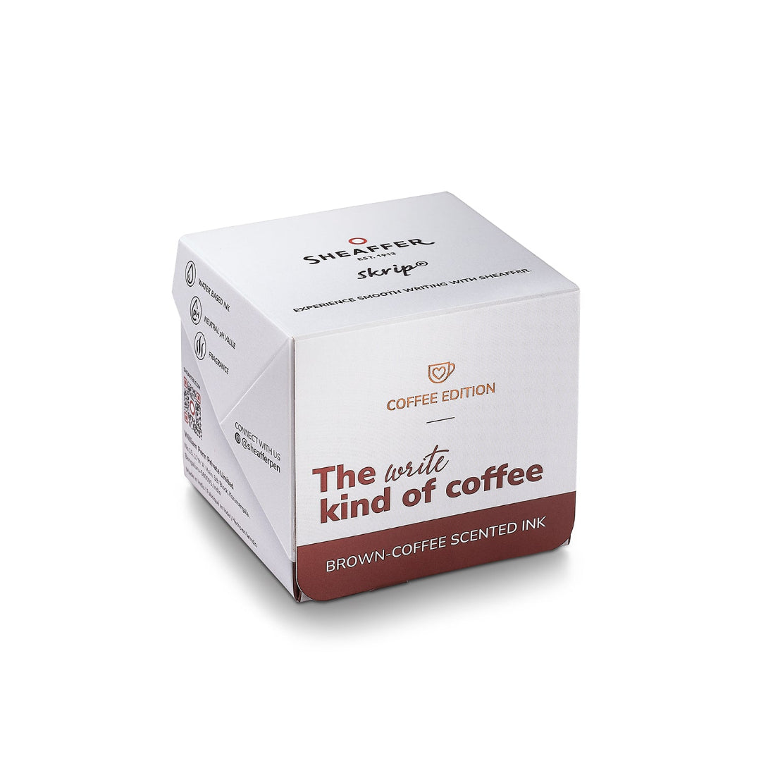 Sheaffer Skrip Coffee-Scented Ink Bottle (50 ml) Coffee Brown packaging
