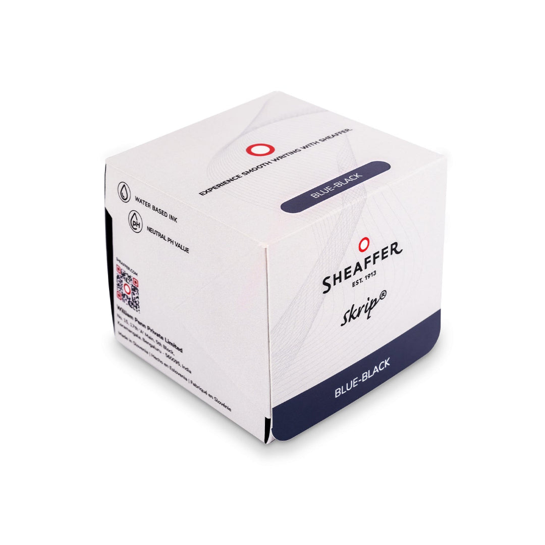 Sheaffer Skrip Ink Bottle (50 ml) Blue Black in packaging