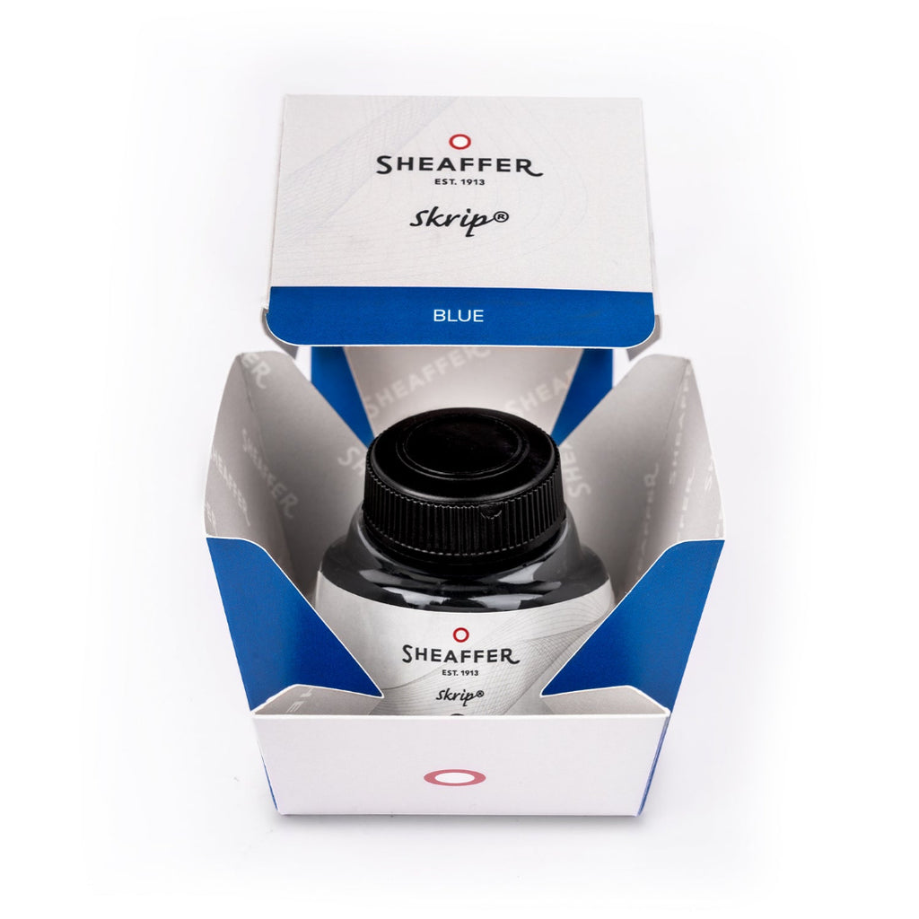 Sheaffer Skrip Ink Bottle (50 ml) Blue inside packaging