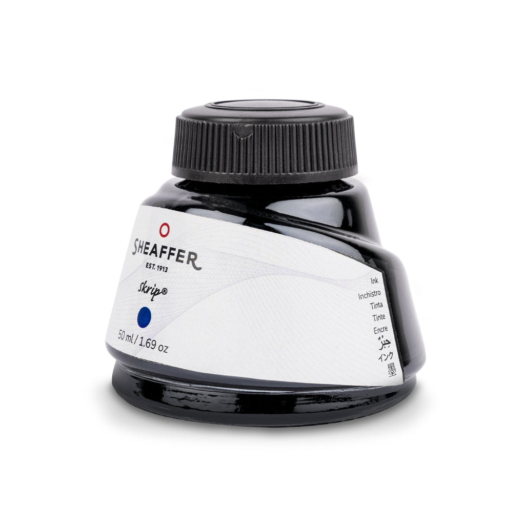 Sheaffer Skrip Ink Bottle (50 ml) Blue side profile