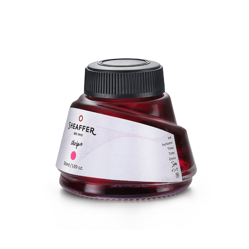 Sheaffer Skrip Ink Bottle (50 ml) - Pink side profile