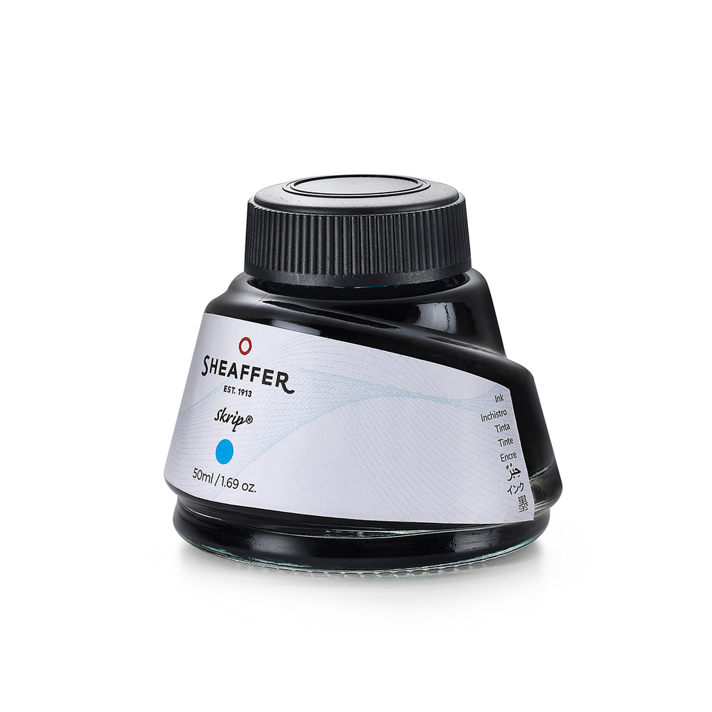 Sheaffer Skrip Ink Bottle (50 ml) - Turquoise side profile