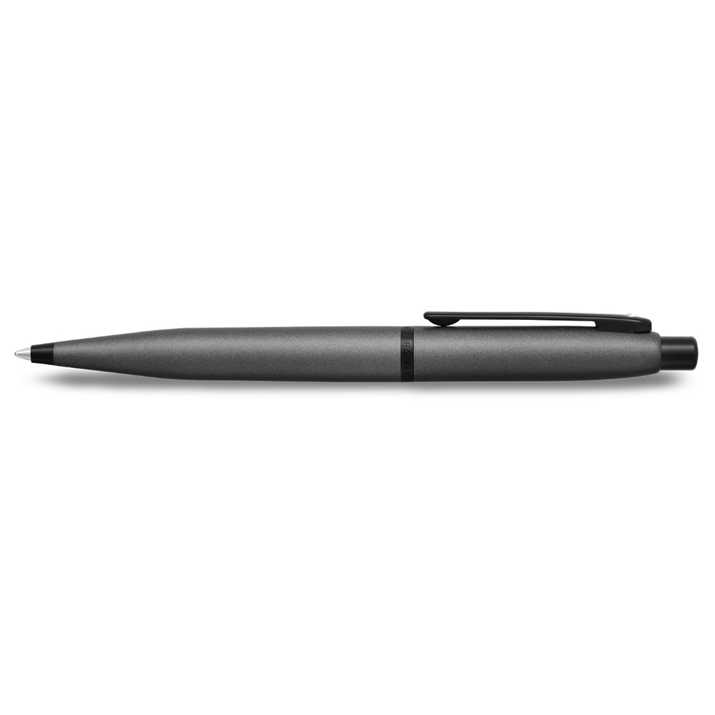 Sheaffer VFM 9424 Matte Gray Ballpoint Pen With Matte Black Trim side profile