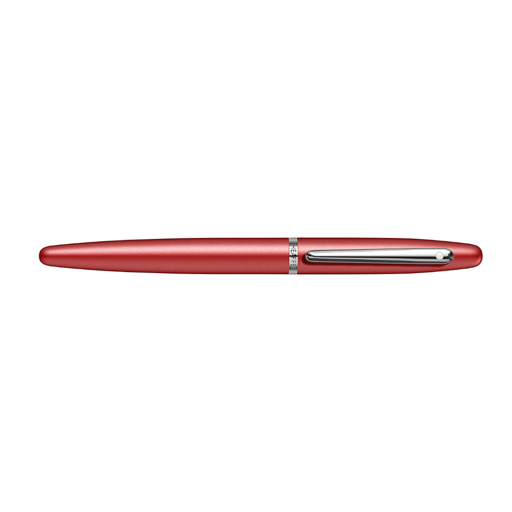 Sheaffer VFM Excessive Red With Chrome Trims Rollerball Pen full side profile