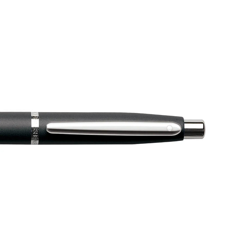 Sheaffer VFM Matte Black Ballpoint Pen With Chrome Trims clip details
