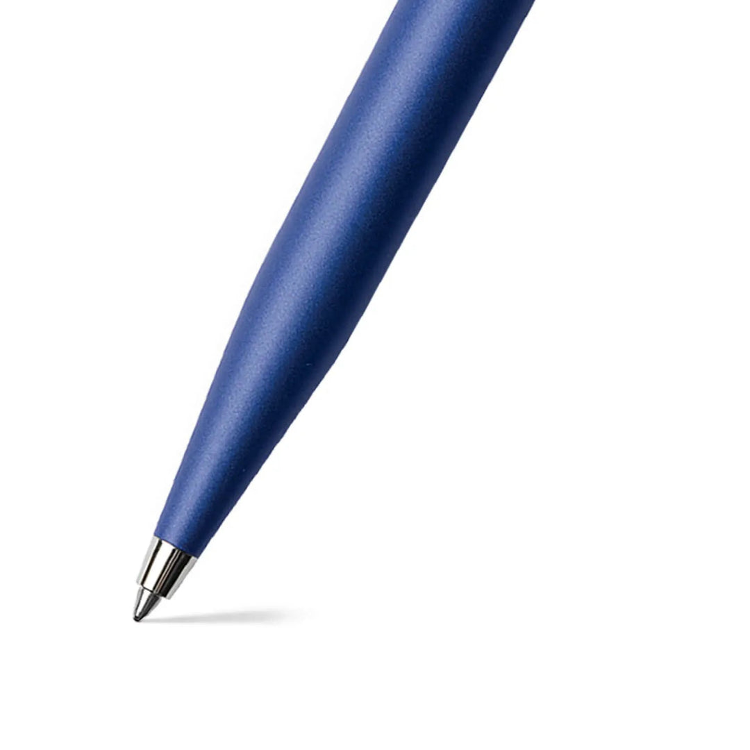 Sheaffer VFM Neon Blue with Chrome trims Ballpoint Pen barrel and tip section
