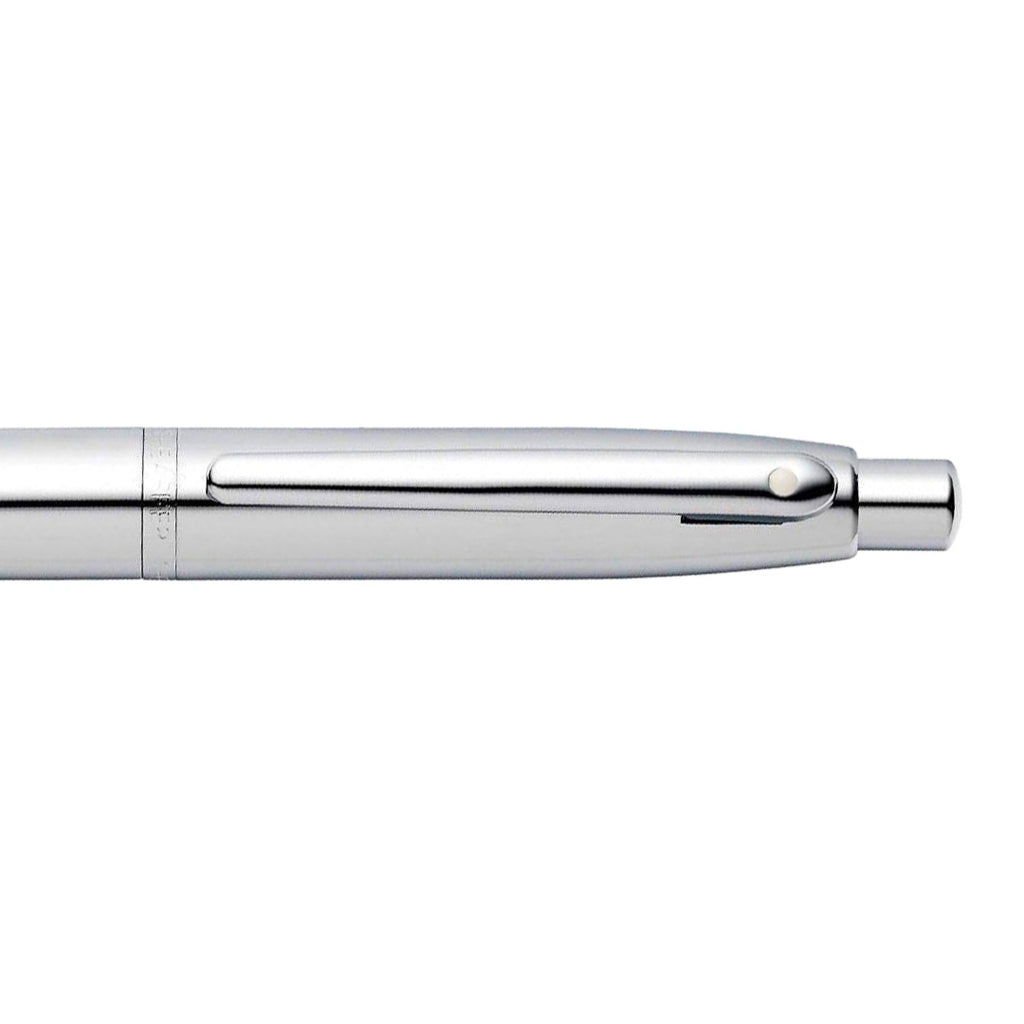 Sheaffer VFM Polished Chrome Ballpoint Pen With Chrome Trims clip section