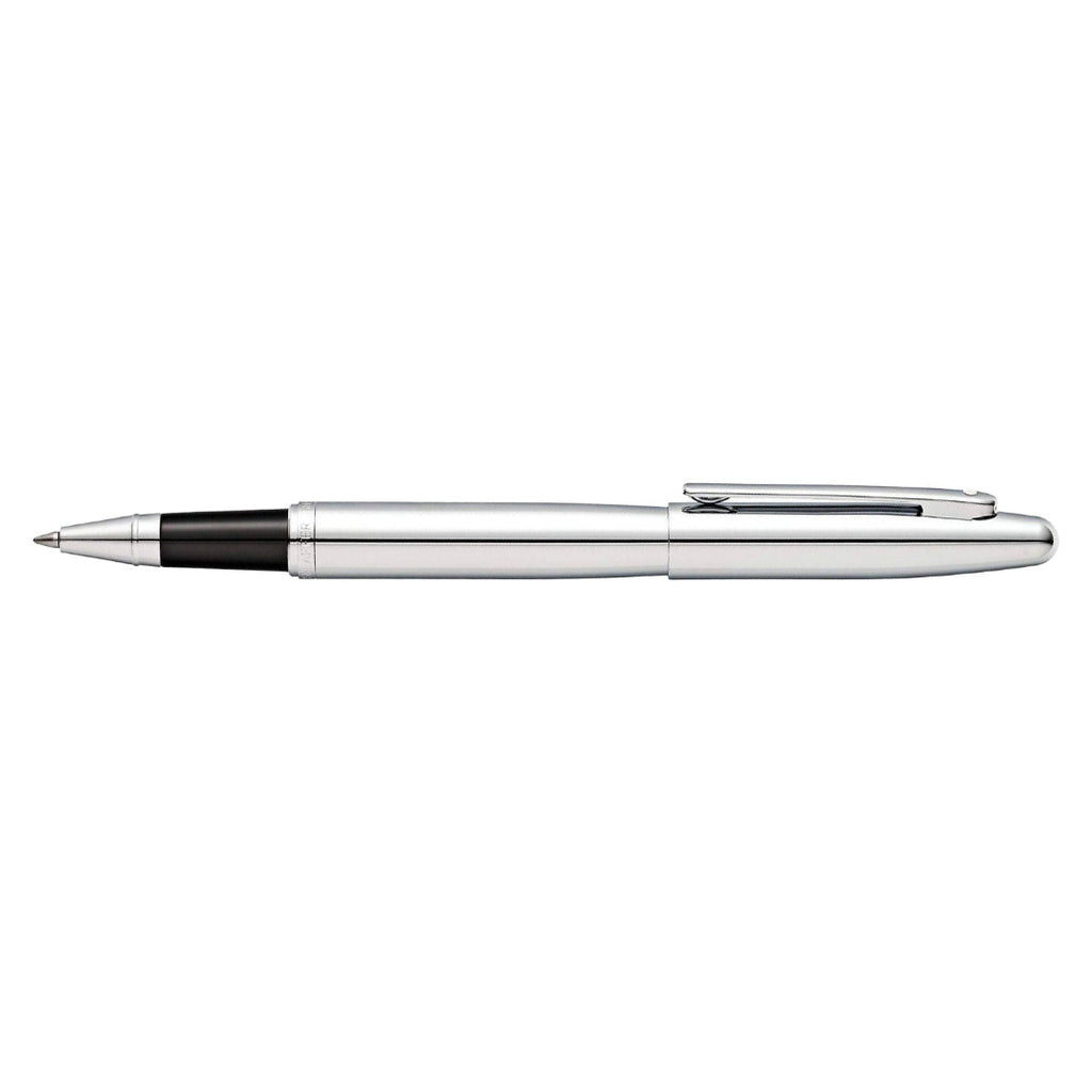 Sheaffer VFM Polished Chrome Rollerball Pen With Chrome Trims full side profile
