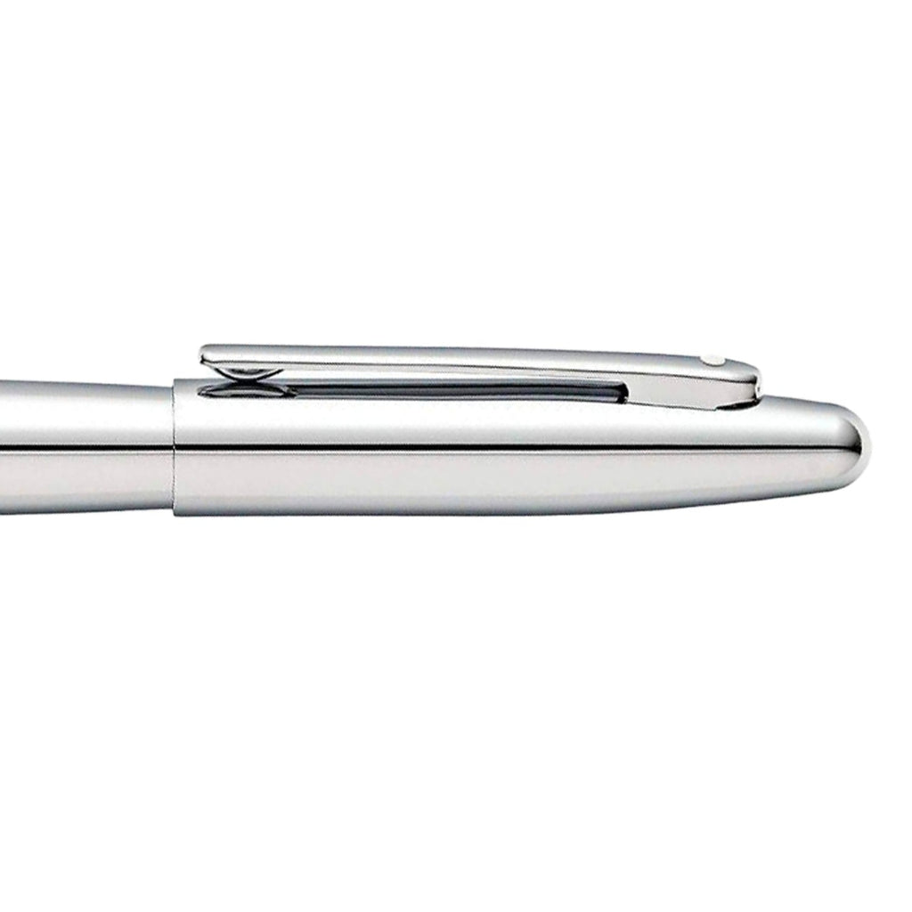 Sheaffer VFM Polished Chrome Rollerball Pen With Chrome Trims clip details