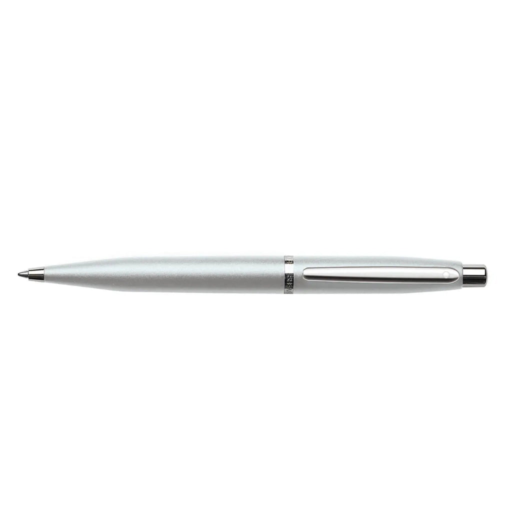 Sheaffer VFM Strobe Silver Ballpoint Pen with Chrome Trims full side profile