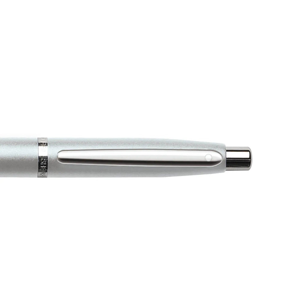 Sheaffer VFM Strobe Silver Ballpoint Pen with Chrome Trims clip details